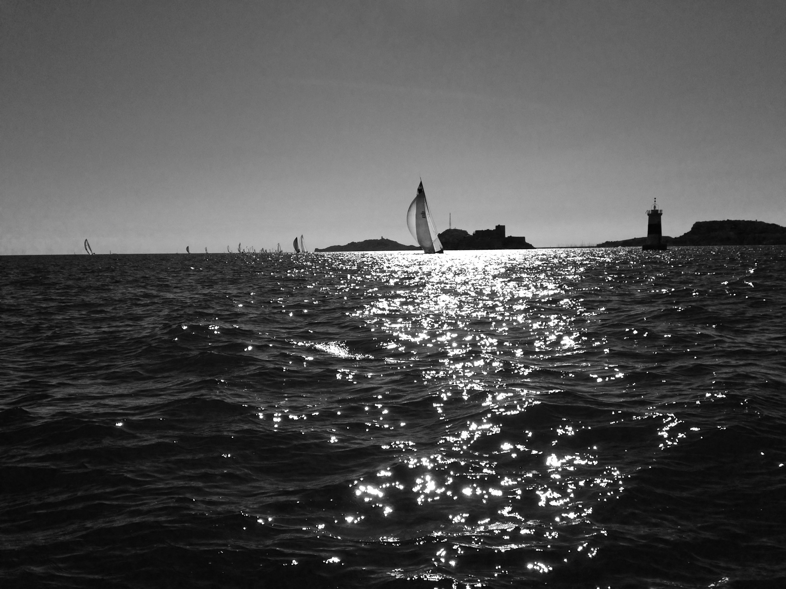 Photo prise par un drone, de la ville de Marseille